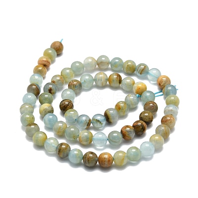 Natural Blue Calcite Beads Strands G-E576-09A-1