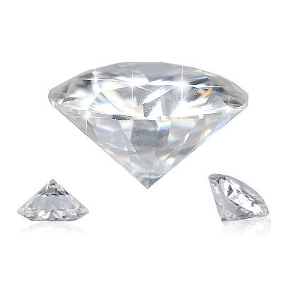 Brilliant Round Cut Moissanite Loose Stones Cabochons RGLA-F081-01H-1