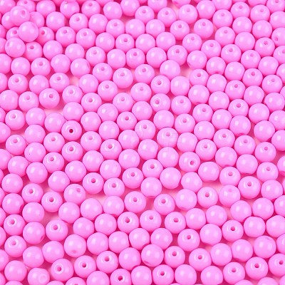 Opaque Baking Paint Glass Beads DGLA-T004-02I-1