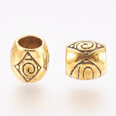 Tibetan Style European Beads GLF0932Y-1