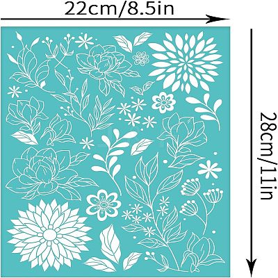 Self-Adhesive Silk Screen Printing Stencil DIY-WH0338-018-1