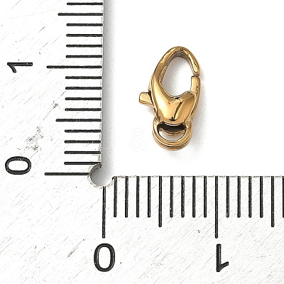 304 Stainless Steel Lobster Claw Clasps STAS-K252-13B-1