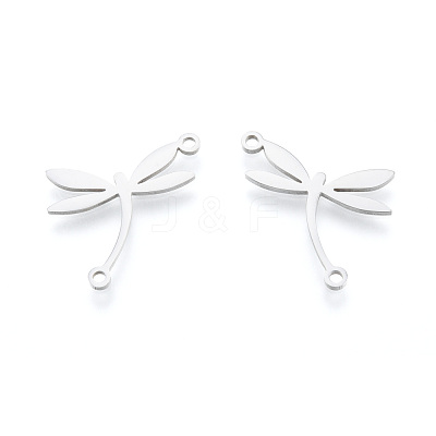 Non-Tarnish 201 Stainless Steel Connector Charms STAS-N090-LA998-1-1