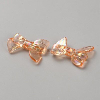 UV Plating Iridescent Transparent AB Color Plated Acrylic Beads LS-TACR-WH0029-01A-1