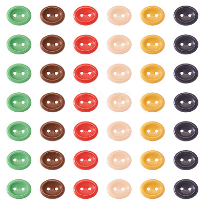 80Pcs 2-Hole Porcelain Buttons PORC-PJ0001-02F-1