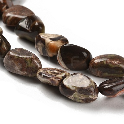 Natural Ocean Jasper Beads Strands G-P497-01E-76-1
