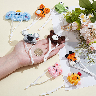 8Pcs 8 Styles Polyester Doll Hat DIY-SC0033-54D-1