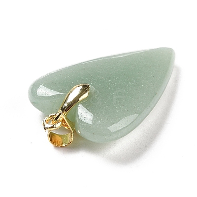 Natural Green Aventurine Pendants G-E570-01G-03-1