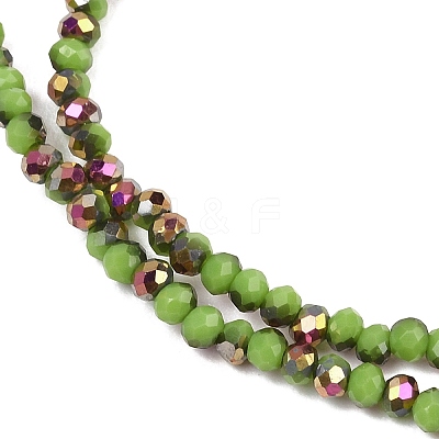 Electroplate Glass Beads Stradns EGLA-H114-02A-08-1