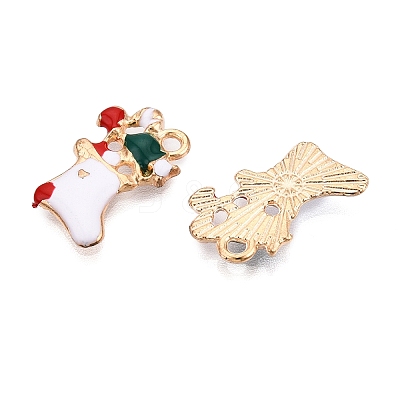 Christmas Theme Alloy Enamel Pendants ENAM-T020-10X-1