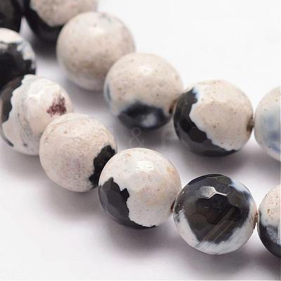 Natural Fire Crackle Agate Bead Strands G-K166-06F-10mm-12-1