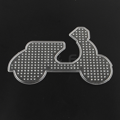 Motorcycle ABC Plastic Pegboards used for 5x5mm DIY Fuse Beads X-DIY-Q009-46-1
