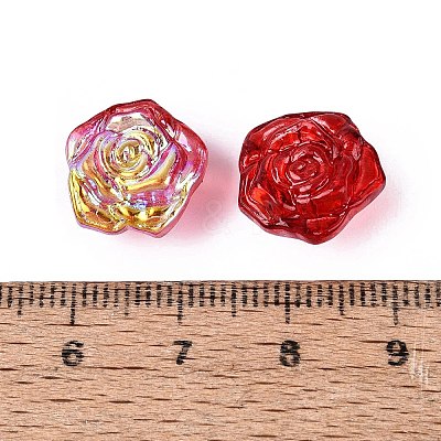 Electroplate Transparent Glass Beads Strands EGLA-N056-02A-06-1