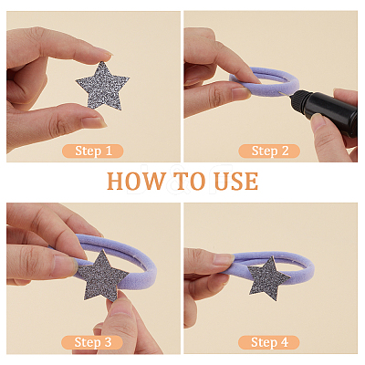 60Pcs 6 Colors PU Ornament Accessories DIY-GF0007-40-1