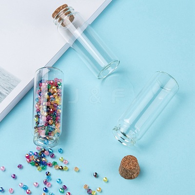 Glass Jar Glass Bottles AJEW-H004-2-1