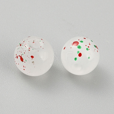 Transparent Frosted Glass Beads GLAA-WH0032-21A-1
