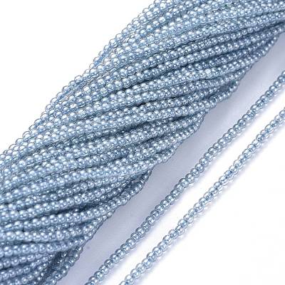 Electroplate Glass Beads Strands EGLA-K014-A-PL01-1