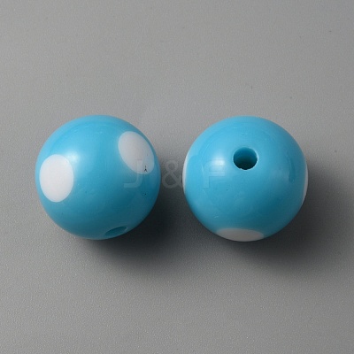 Acrylic Beads LS-SACR-WH0009-11C-1
