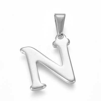 Tarnish Resistant 26pcs 304 Stainless Steel Pendants STAS-F106-95P-01A-1