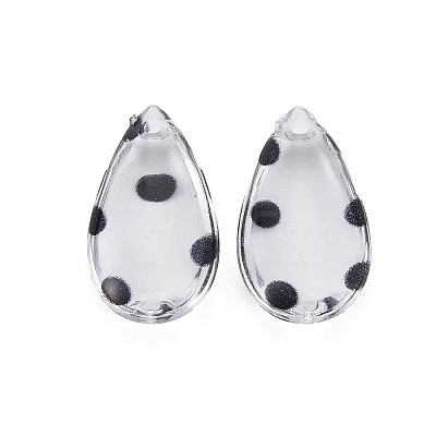 Transparent Acrylic Pendants TACR-N006-32-1
