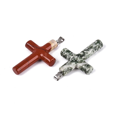 Natural & Synthetic Mixed Stone Pendants G-T122-18-1