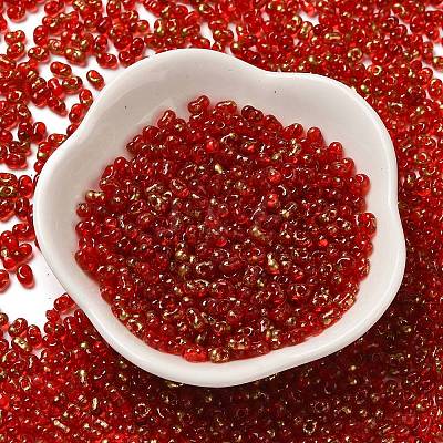 Spray Painted Glass Seed Beads SEED-F005-06A-02-1