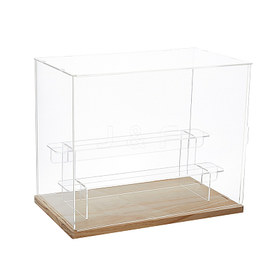3-Tier Plastic Action Figure Riser Display Cases ODIS-WH0086-112A-1