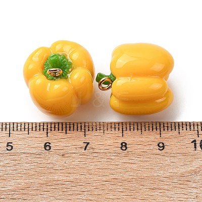 Imitation Vegetable Resin Pendants RESI-K033-03A-01-1