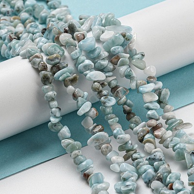 Natural Larimar Beads Strands G-G0003-B40-1