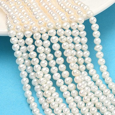 Natural Cultured Freshwater Pearl Beads Strands PEAR-L034-06D-1