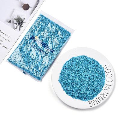 Baking Paint Glass Seed Beads SEED-S001-K10-1