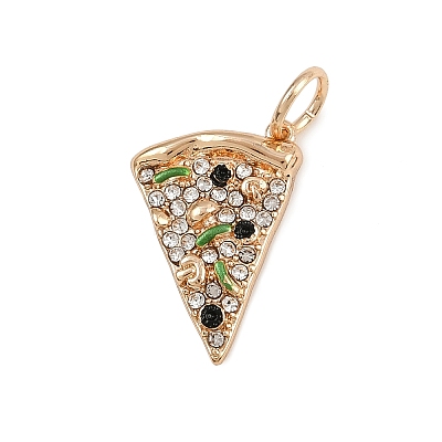 Brass Rhinestone Pendants KK-B145-02G-03-1