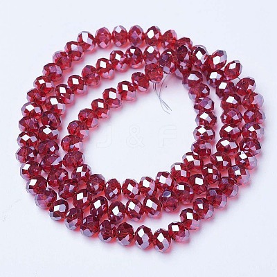 Electroplate Glass Beads Strands EGLA-A034-T2mm-A06-1