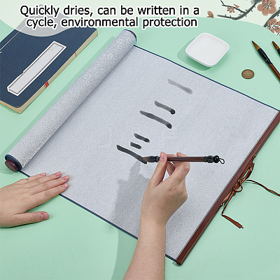 1Pc Polyester & Plastic & Alloy Chinese Calligraphy Brush Water Writing Magic Cloth AJEW-PH0008-93B-1