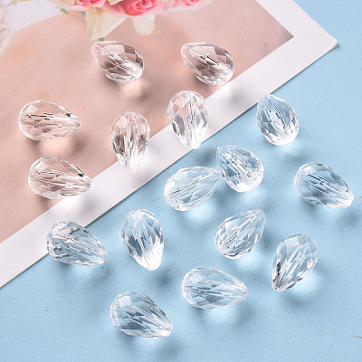 Transparent Acrylic Beads X-TACR-S128-01-1