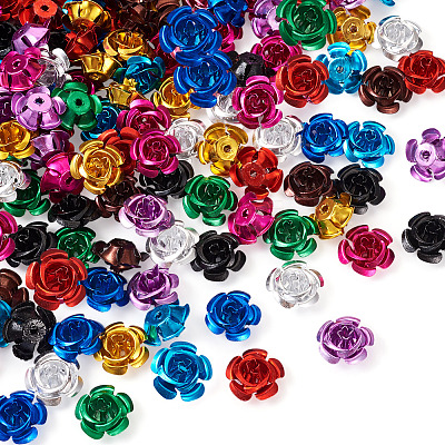 300pcs 10 colors Aluminum Cabochons MRMJ-FW0001-02-1