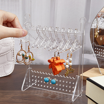 1 Set Acrylic Earring Display Stands EDIS-CP0001-14C-1