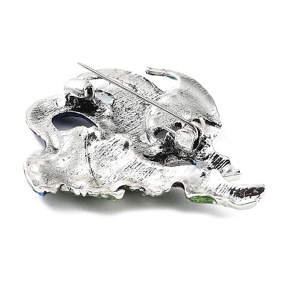 Dragon Rhinestone Brooches JEWB-K018-15AS-1