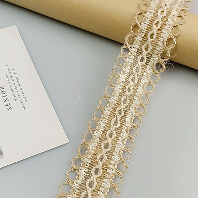 Flat Burlap Lace Ribbons HULI-PW0002-062A-1