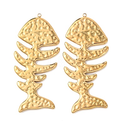 Textured 304 Stainless Steel Big Pendants LS-STAS-Z177-04G-1