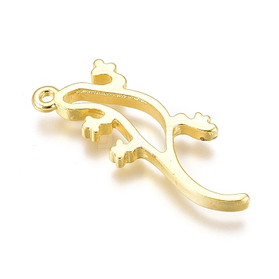 Alloy Open Back Bezel Pendants PALLOY-P182-18G-1