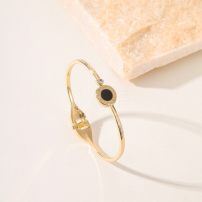 Roman Style Alloy Hinged Bangles for Women IG2140-1