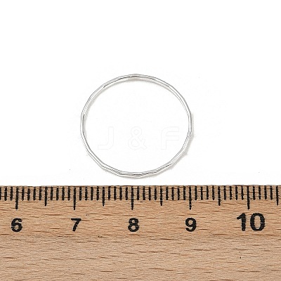 925 Sterling Silver Plain Band Finger Rings RJEW-P165-01B-S-1
