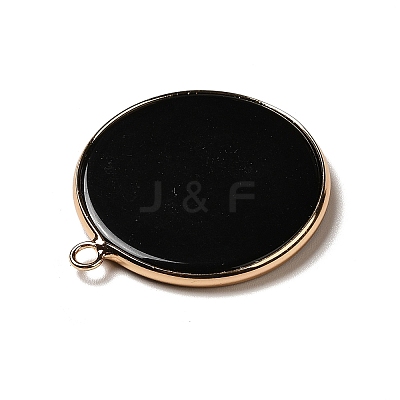 Natural Obsidian Pendants G-A213-01G-01-1