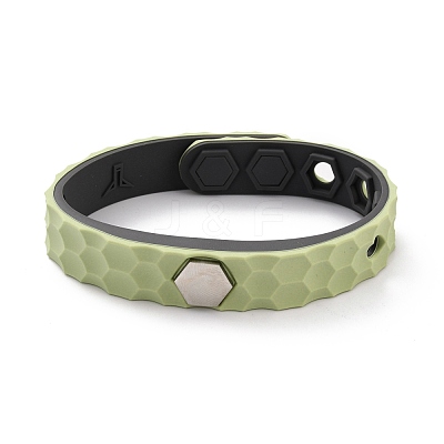 Flat Silicone Cord Bracelets BJEW-F421-01E-1