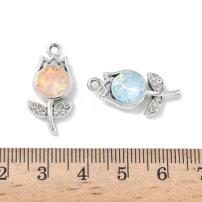 Alloy K5 Glass Pendants FIND-L024-18P-1