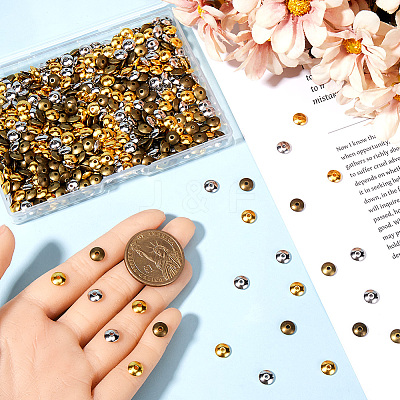 600Pcs 3 Colors Tibetan Style Spacer Beads FIND-SP0002-26-1