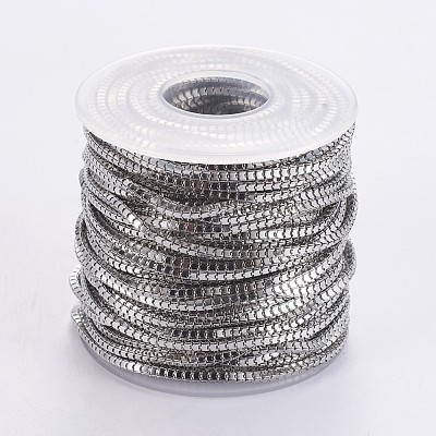 Tarnish Resistant 304 Stainless Steel Venetian Chains/Box Chains CHS-F005-09P-1