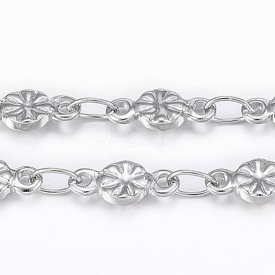 Tarnish Resistant 304 Stainless Steel Link Chains CHS-H009-21P-1