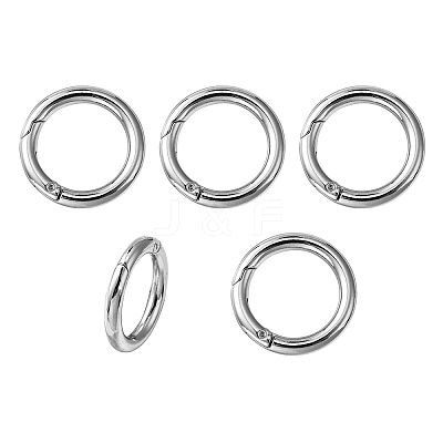 Zinc Alloy Spring Gate Rings PALLOY-YW0003-23B-1